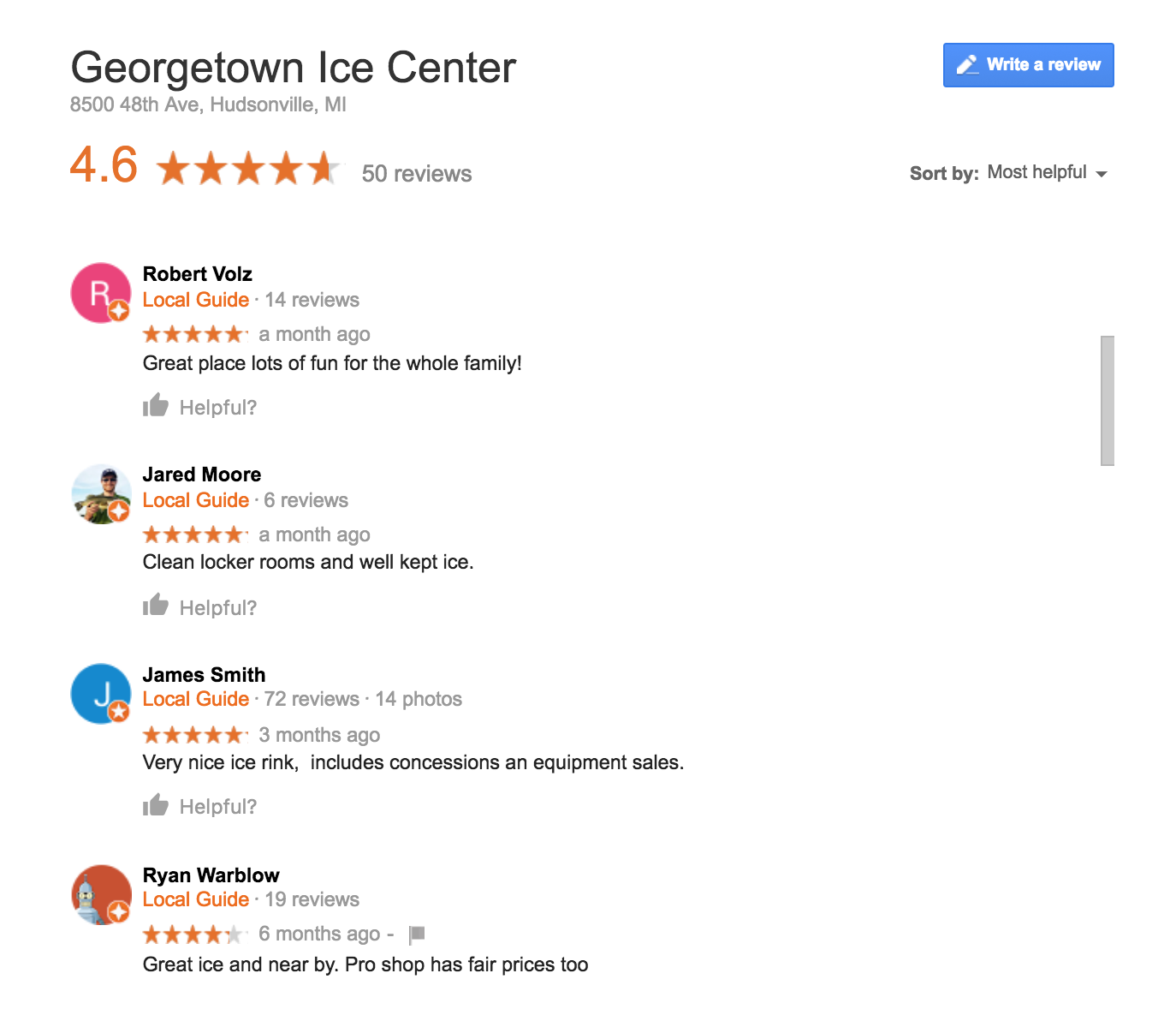 Georgetown Ice Center - Highest Rated Rink in West Michigan